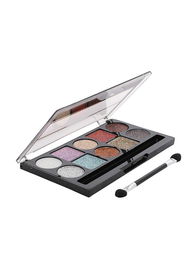 Make Up for Life 10-Colour Glitter Eyeshadow Palette Multicolour - Image 1