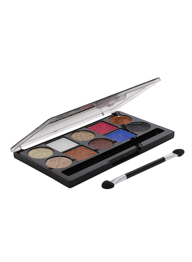 Make Up for Life 10-Colour Glitter Eyeshadow Palette Multicolour - Image 1