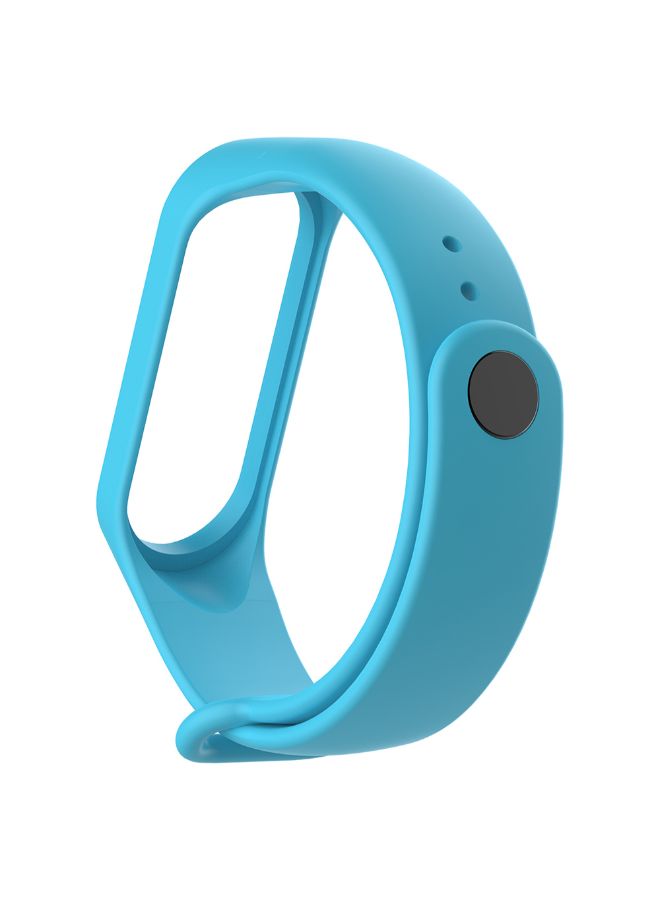 Polyurethane Replacement Strap For Xiaomi Mi Band 4 Blue - Image 2