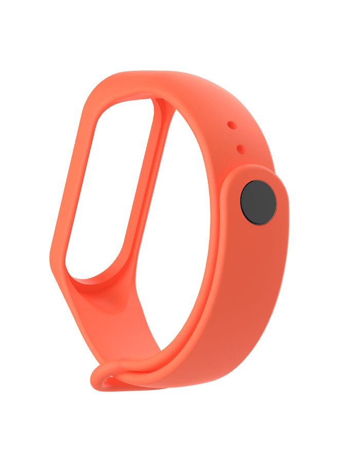 Replacement Watch Band For Xiaomi Mi Band 4 Orange - Image 2