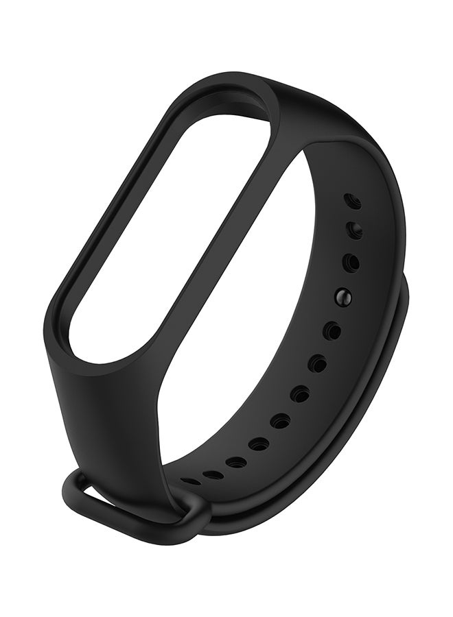 Replacement Watch Strap For Xiaomi Mi Band 4 Black  - Image 1