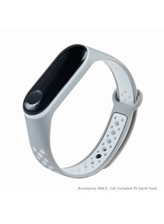 Replacement Watch Band For Xiaomi Mi Band 4 Grey/White - v1566826462/N29217448A_2