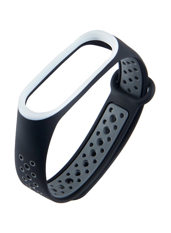Replacement Watch Band For Xiaomi Mi Band 4 Black/Grey - Image 1