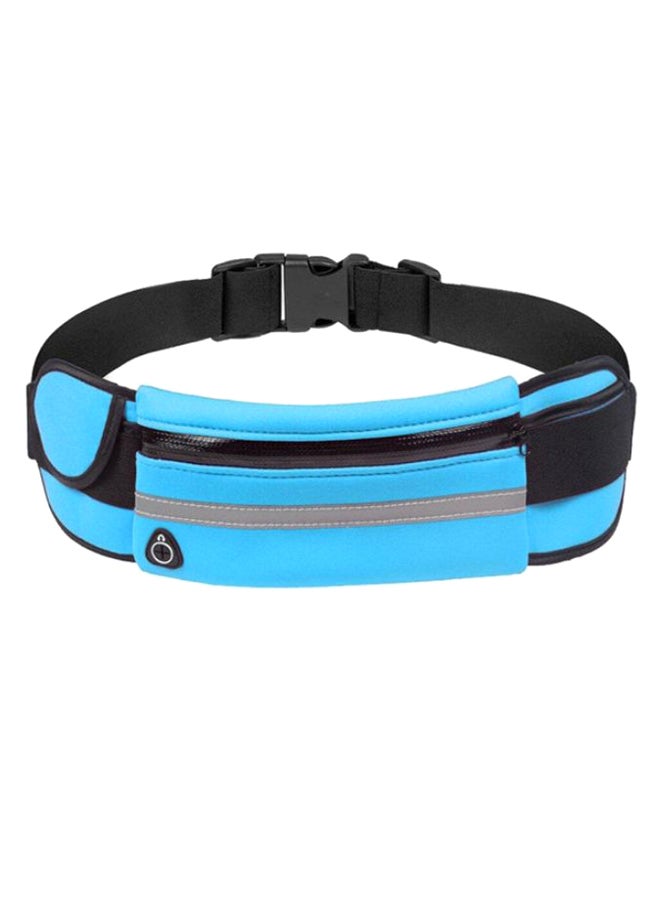 حقيبة خصر بحزام صغيرة مضادة للماء ومناسبة للركض أسود/أزرق - Image 1