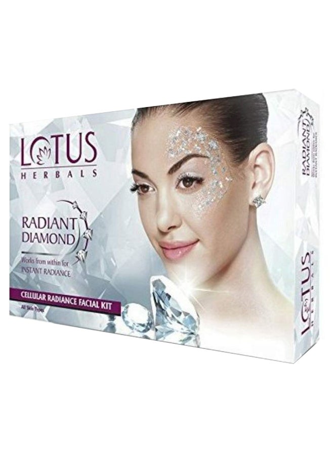 LOTUS HERBALS Radiant Diamond Cellular Radiance Facial Kit Multicolour 