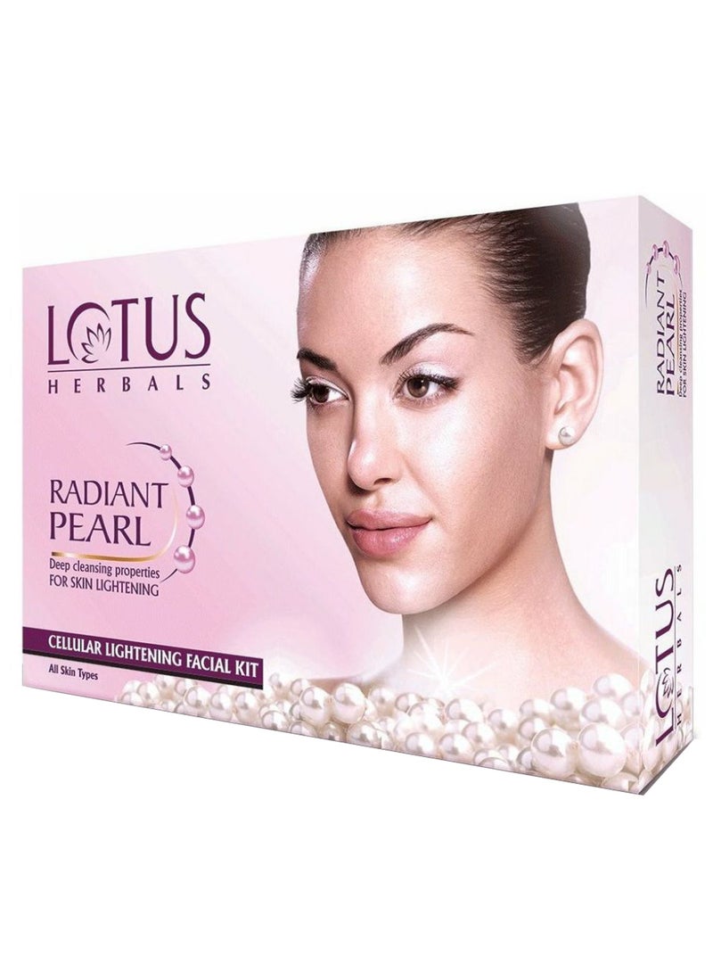 LOTUS HERBALS Radiant Pearl Cellular Lightening Facial Kit Multicolour 