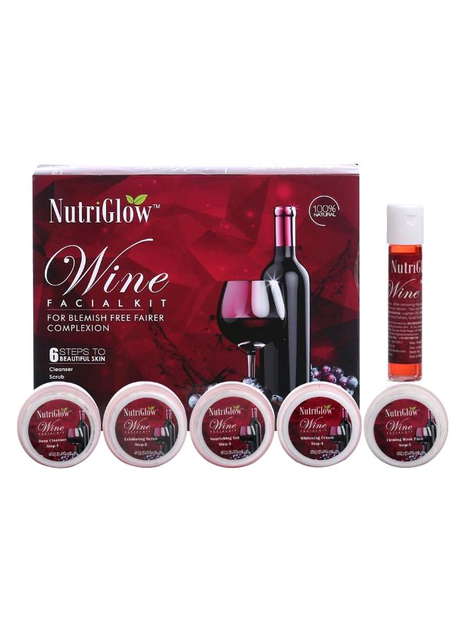 NUTRIGLOW Wine Facial Kit Multicolour