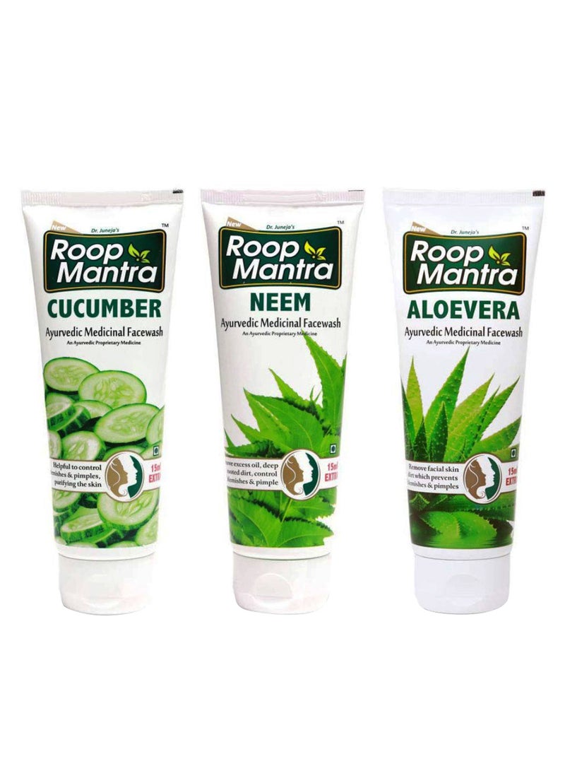 Ayurvedic Face Wash Multicolour 3 x 115ml
