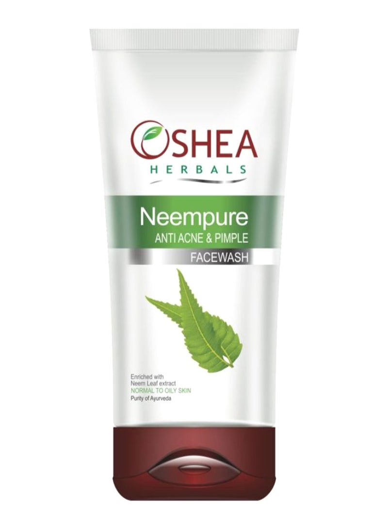 OSHEA Neempure Anti Acne and Pimple Face Wash Green 80grams
