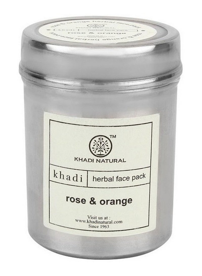 Khadi Natural Rose And Orange Face Pack Orange 50grams 