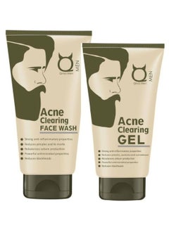 Qraa Acne Clearing Face Wash And Gel Multicolour 100 + 50ml 