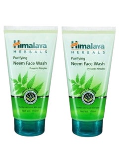 2-Piece Purifying Neem Facewash Set Green 2 x 50ml