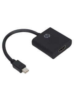 HP Mini Display Port To HDMI Adaptor Black/Silver  - Image 1