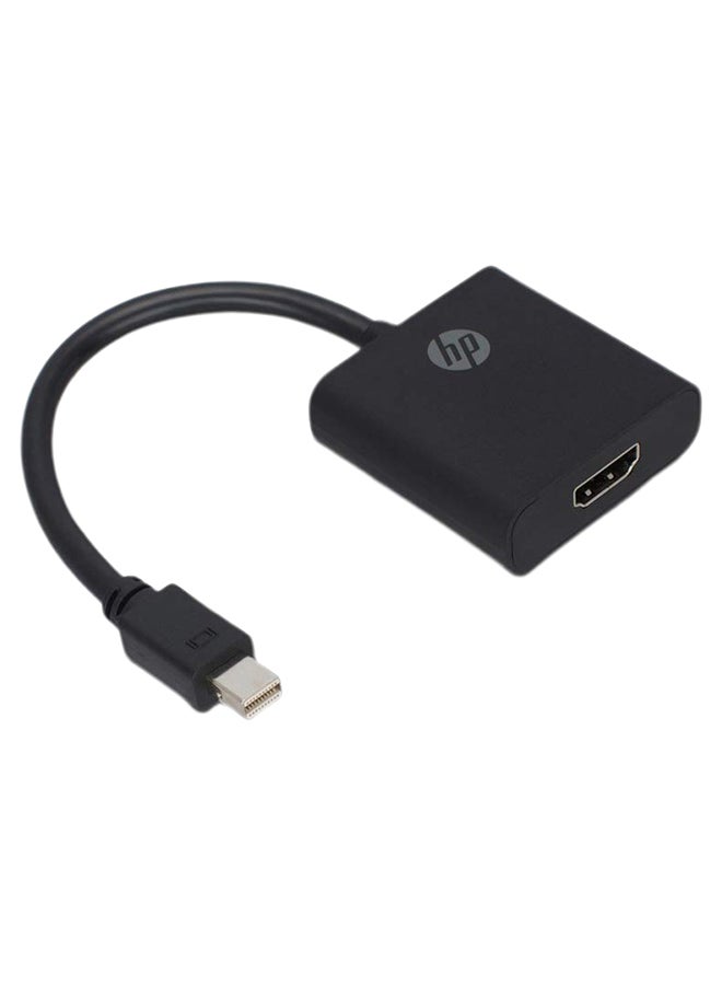 HP Mini Display Port To HDMI Adaptor Black/Silver  - Image 1