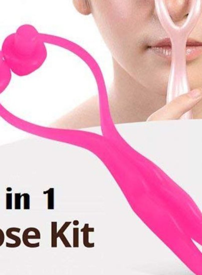 Alexvyan 3-In-1 Facial Roller Nose Massager Pink - Image 2