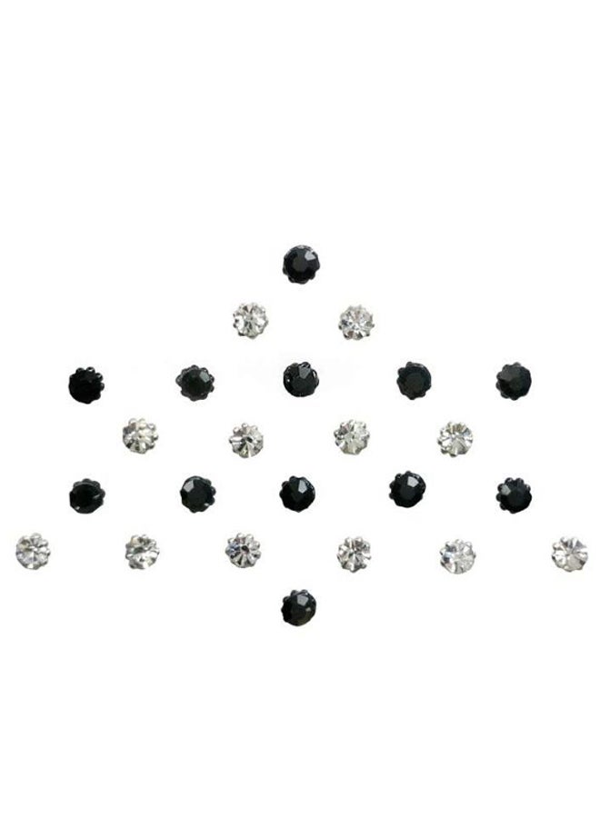 24-Piece Crystal Collection Stone Bindi Set Black/Silver - v1566856343/N29256986A_2