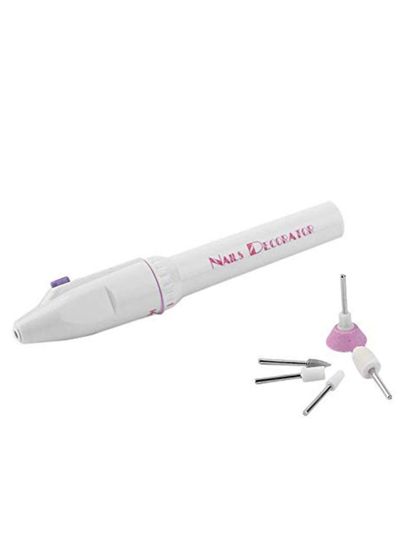 DALUCI 5-In-1 Electric Manicure Nail Grinding Machine White - Image 2