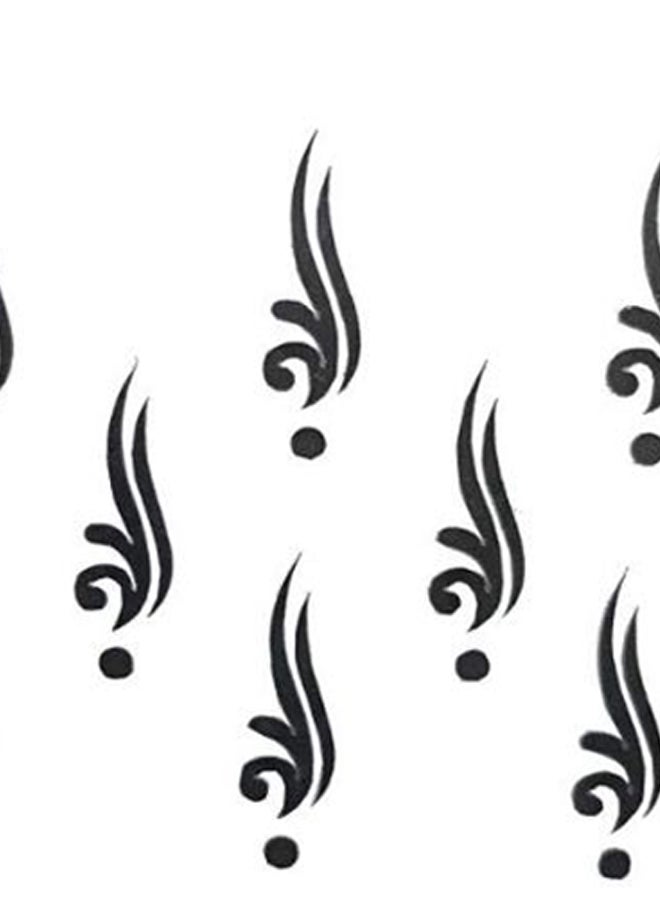 كوميت باسترز طقم بيندي هندي فاخر مكون من 10 قطع أسود - Image 2