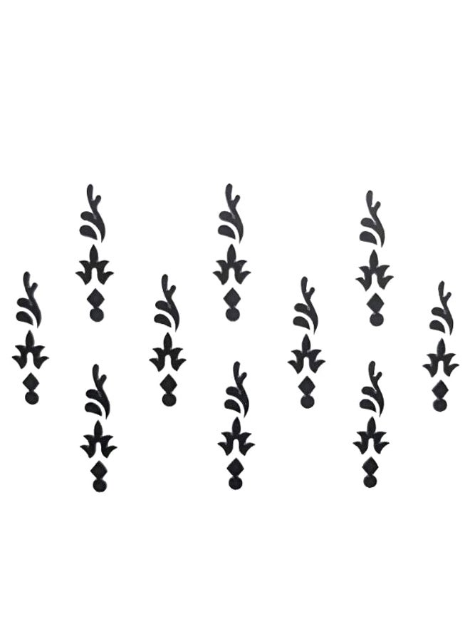 كوميت باسترز حلية بيندي أنيقة لتزيين الجبين أسود - Image 1