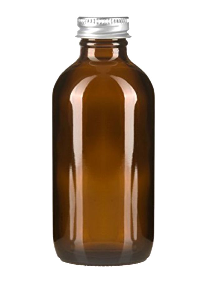 JUVITUS 6-Piece Screw On Cap Boston Round Bottle Set With Funnel Brown  - Image 2