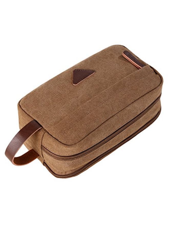 Mactso Travel Toiletry Makeup Bag Brown - Image 2