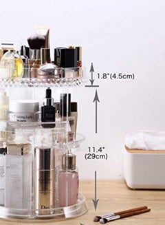 CloverIsland 360 Degree Rotating Makeup Organizer Clear  - Image 2
