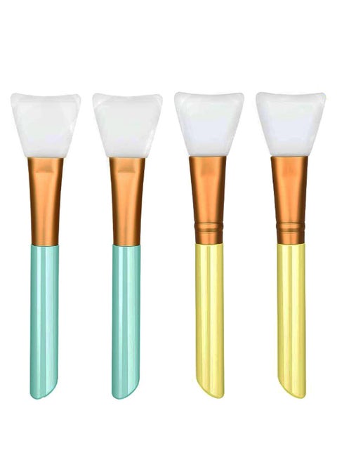 4-Piece Face Mask Applicator Brush Set Multicolour
