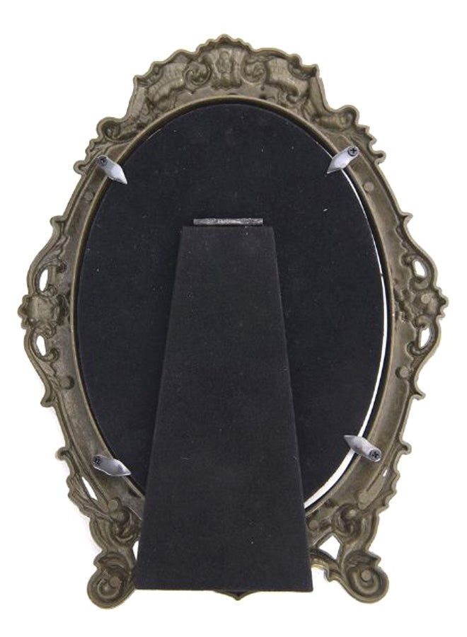 Nerien Rose Embossed Makeup Mirror With Stand Red/Gold  - Image 2