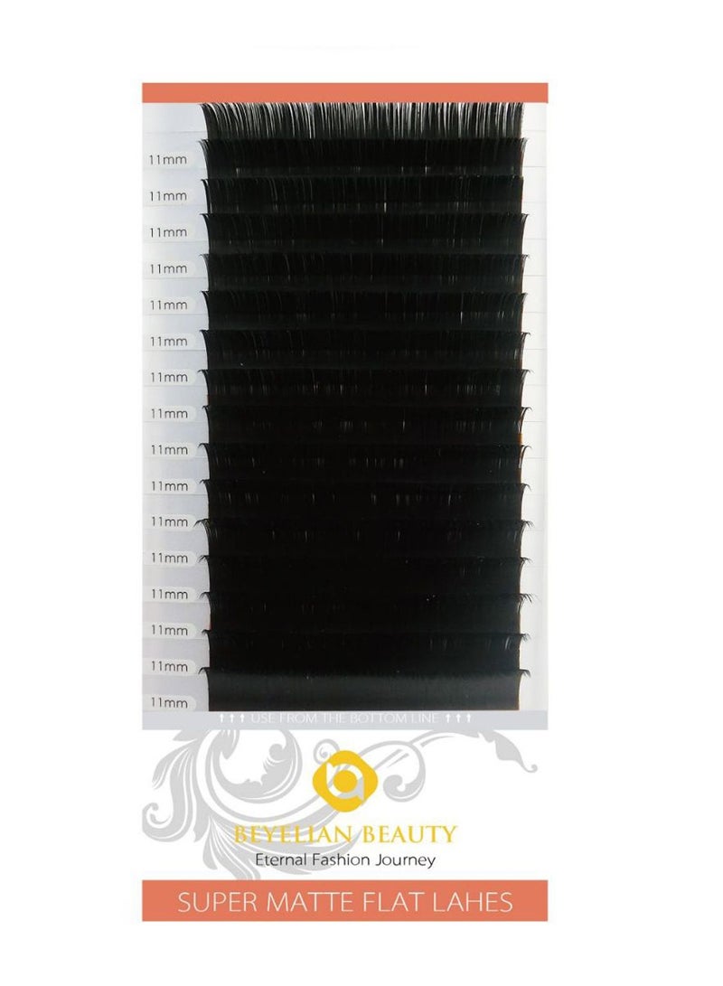 BEYELIAN Mink Ellipse Flat Individual Eyelashes Black  - Image 1