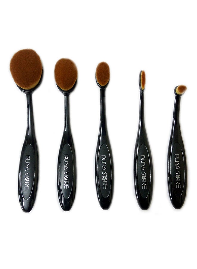 5-Piece Oval Brush Set Black - v1566877309/N29258060A_1