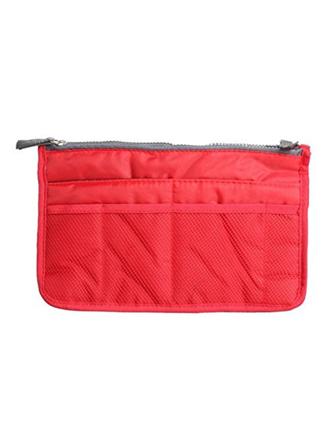 Multipurpose Makeup Kit Pouch Medicine Organizer Bag Red