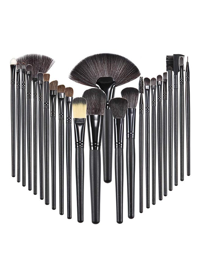 24-Piece Makeup Brush Set Black/Pink - v1566877395/N29258718A_1