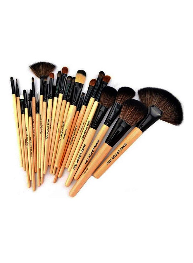 24-Piece Makeup Brushes Set With Pouch Beige/Black - v1566877422/N29258886A_2