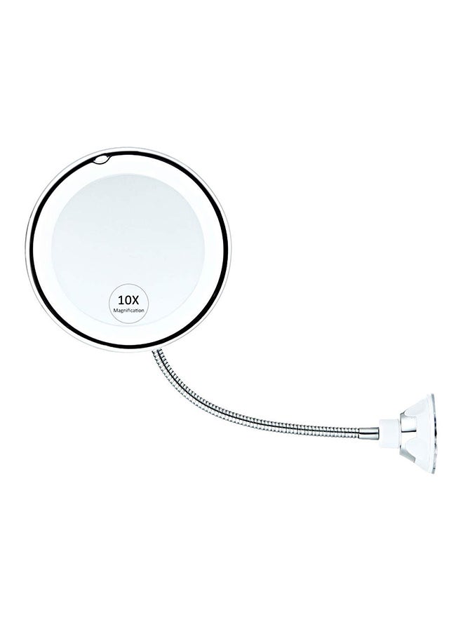 Ash & Roh Magnifying Led Vanity Mirror With Suction Cup White