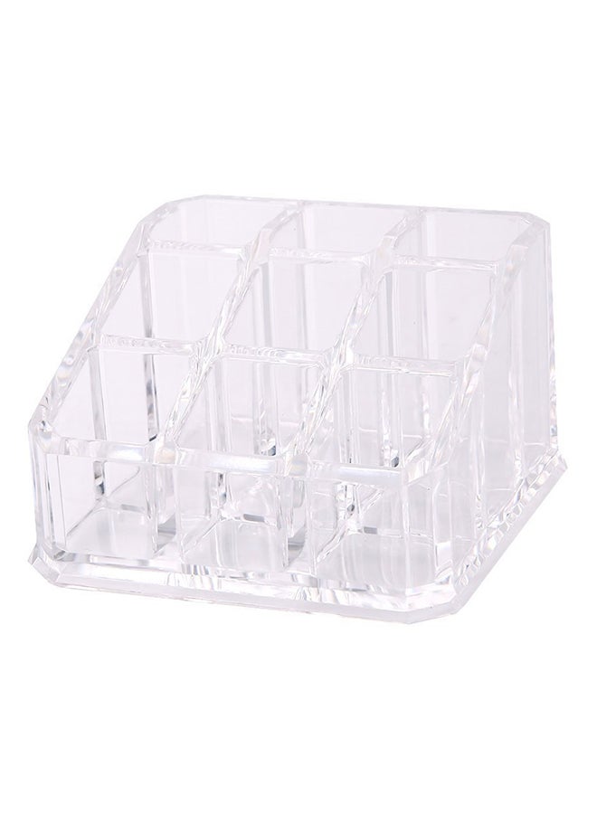 Acrylic Lipstick Organizer For Brushes And Nail Polish Clear