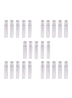 CoscosX 25-Piece Mini Atomizer Refillable Perfume Empty Bottle Set White 