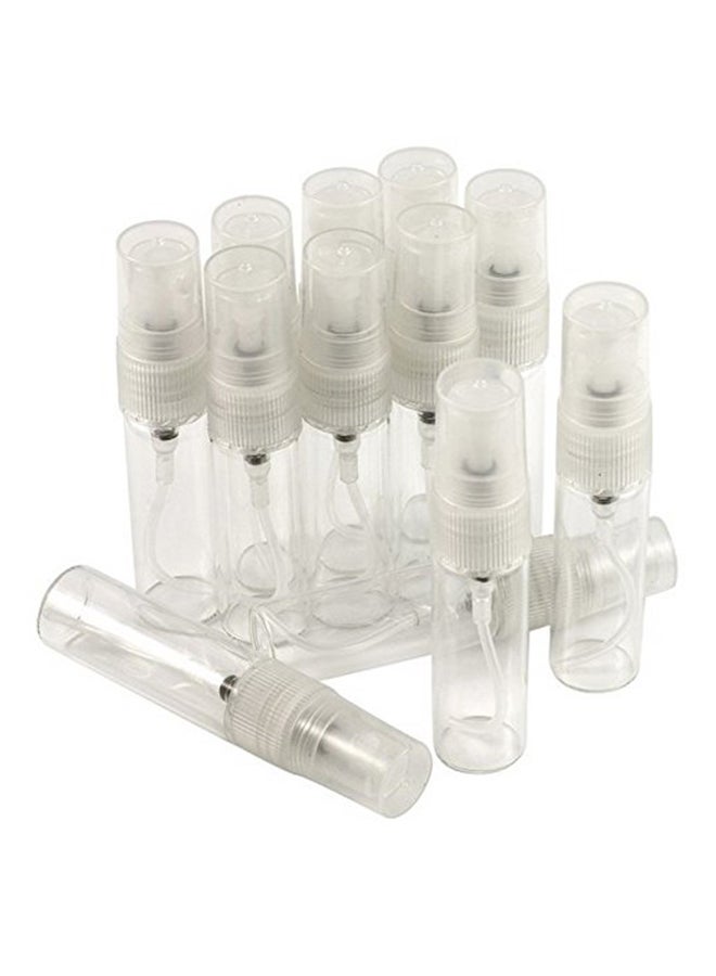 ELFENSTALL - 10-Piece Mini Atomizer Spray Refillable Fragrance Sample Glass Bottle Clear - Image 1