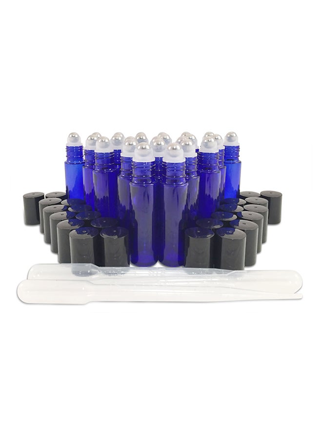 Basic Essential Bottles 24 New Droppers For Perfume Roller Balls Blue