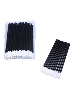 BTYMS 100-Piece Disposable Lip Gloss Applicator Set Black/White 