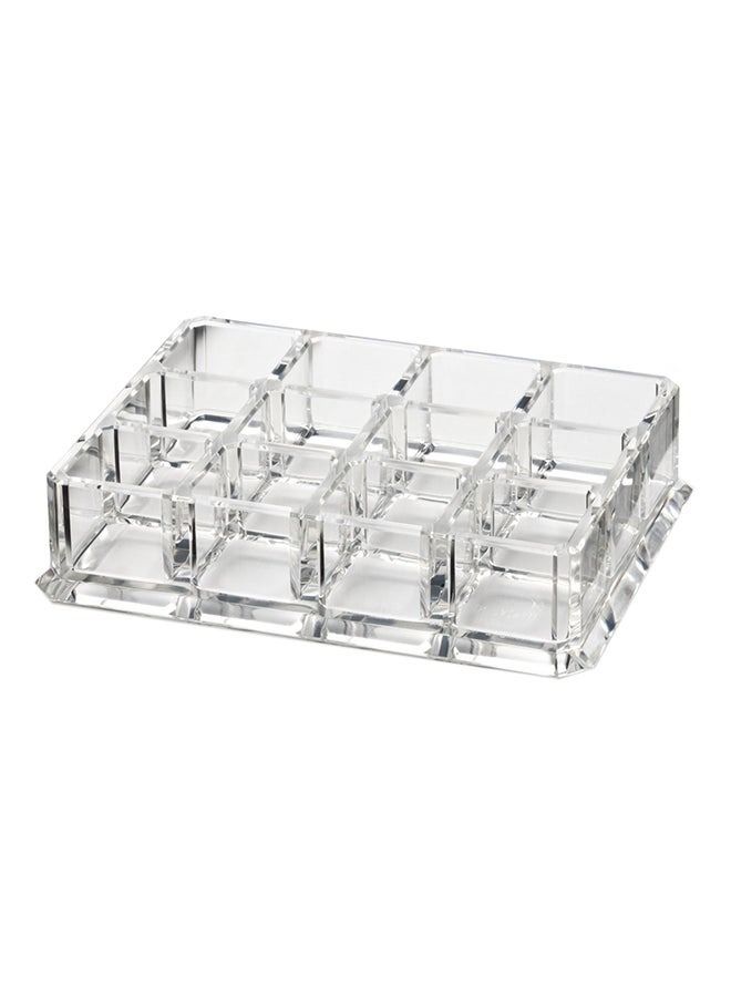 BY ALEGORY Pack Of 12 Acrylic Lipstick Makeup Organizer Black 