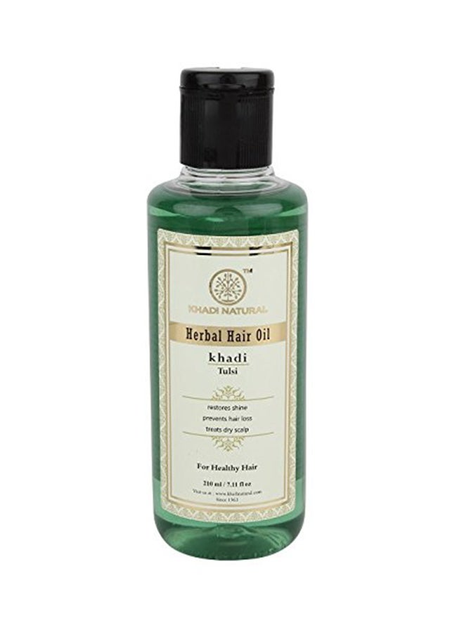 Khadi Natural Natural Tulsi Herbal Hair Oil 210ml - Image 1