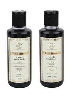 Khadi Natural Set Of 2 Natural Amla And Reetha Shampoo 210ml 