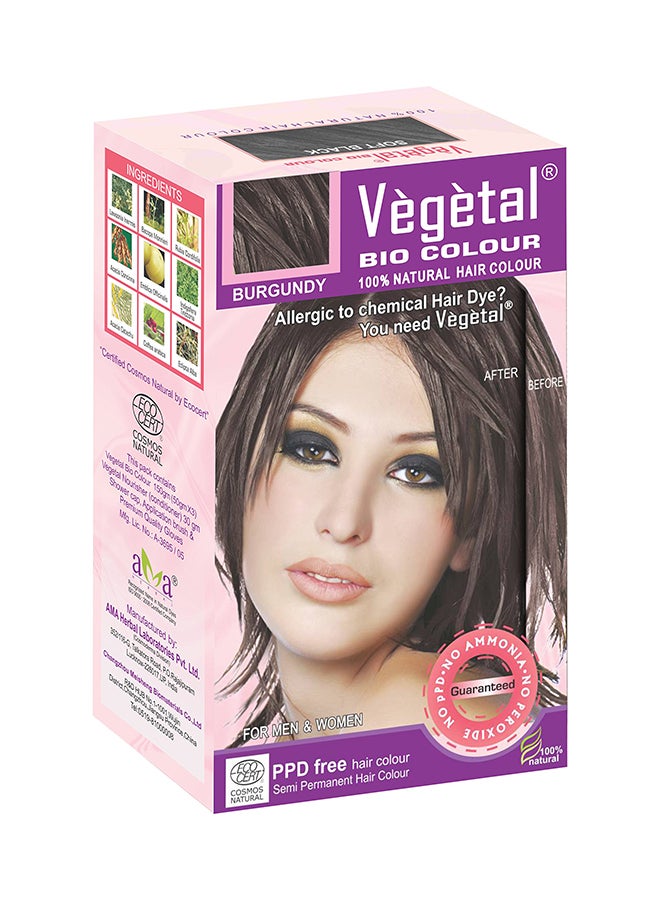 Vegetal Bio Natural Hair Colour Burgundy 150grams - Image 1