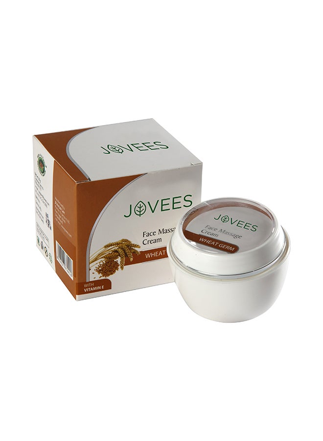 كريم بذرة القمح مع فيتامين E لتدليك الوجه أبيض 50جرام