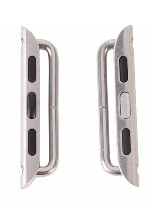 مشبك مهايئ السورا بموصلات محورية معدنية لساعة أبل 38 مم unisex - Image 3