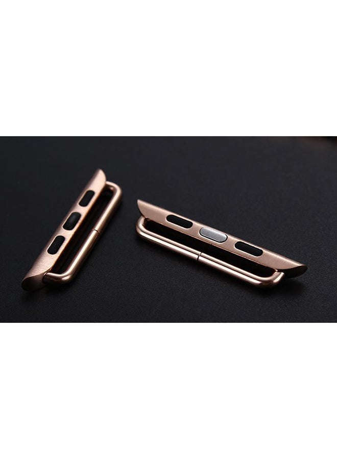 مشبك مهايئ السورا بموصلات محورية معدنية مع مفك براغي لساعة أبل 42 مم unisex - Image 2