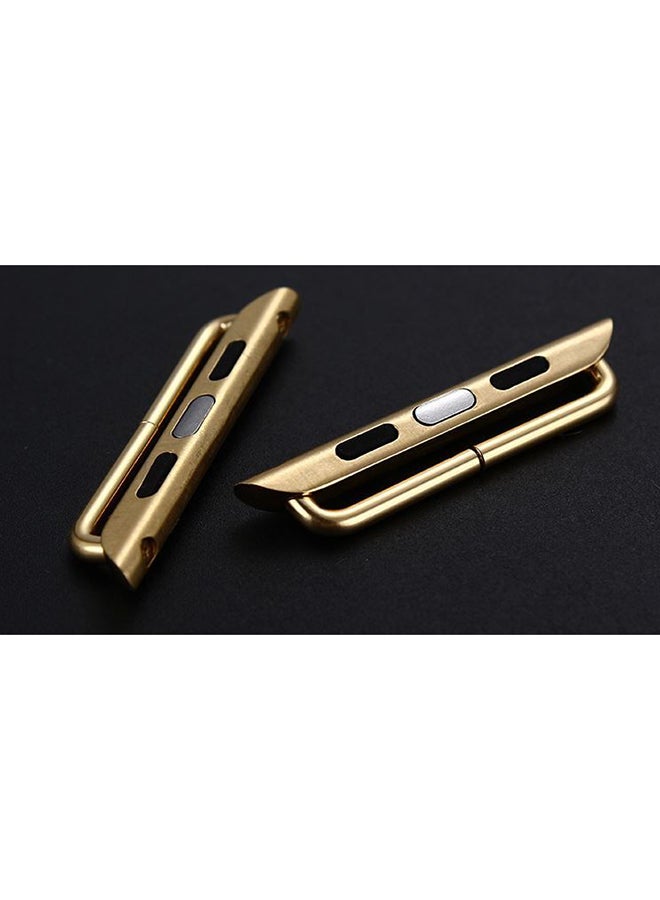 مشبك مهايئ السورا بموصلات محورية معدنية مع مفك براغي لساعة أبل 42 مم unisex - Image 2