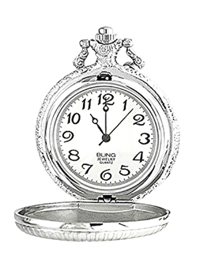 بلينج جولري ساعة جيب كوارتز بعقارب مع سلسلة طراز WFW-L296 unisex - Image 3