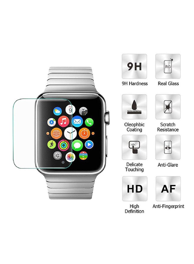 Tempered Glass Screen Protector For Apple Watch Series 3 42mm Clear - Image 3
