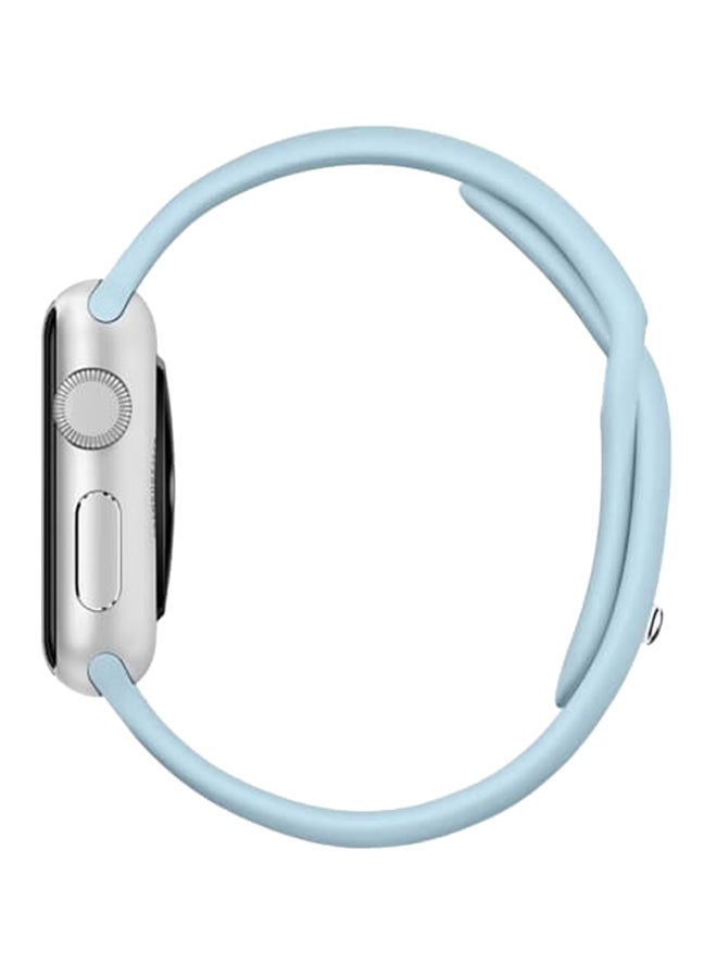 porodo - Silicone Wrist Band For Apple Watch Light Green - Image 1